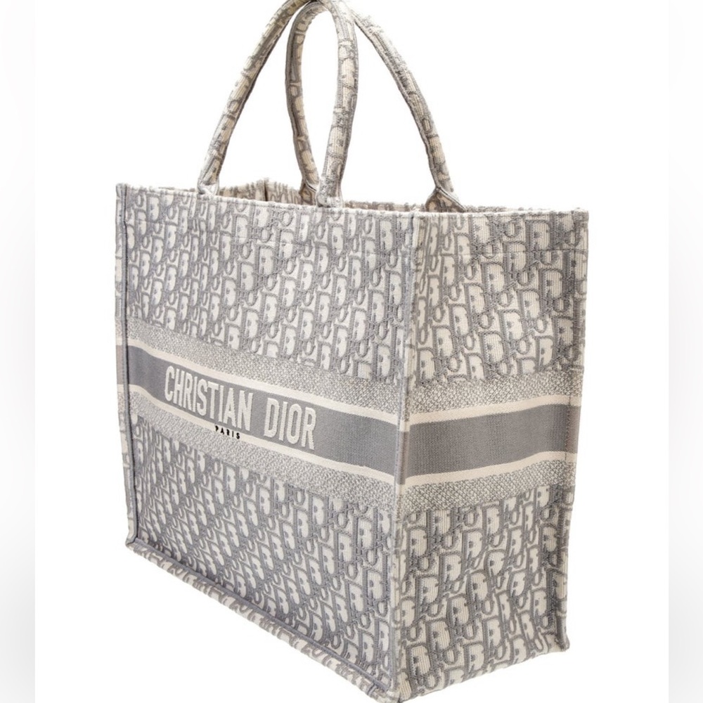 Authentic Dior Gray Large Book Tote Bag - Picture 2 of 6